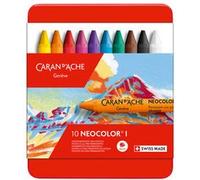 Pastel à la cire NEOCOLOR I, étui métal de 10