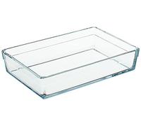 Pastel Borcam Plateau rectangulaire de qualité supérieure, 20 cm x 29 cm, transparent, 2,5 l