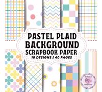 PASTEL PLAID BACKGROUND SCRAPBOOK PAPER: Double-Sided Sheets for Crafting & Scrapbooking Decorative Crafts, Origami & Wrapping Papers.