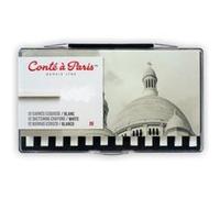 Conte A Paris 12 Carres Esquisse Pastel Sec Blanc 0646217502359 Art Dessin Peinture Artiste Pro Box Comasound Kartel Csk Online