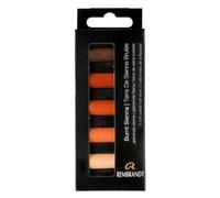 Rembrandt Set de Pastels Doux Professionnels Sienne Brûlée | 5 Demi-Pastels