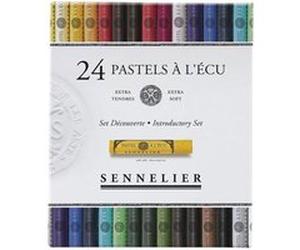 Pastels à l'écu - Boîte de 24 couleurs - Sennelier - Extra tendres - Set découverte G