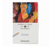 Pastels à l'huile artistiques - SENNELIER - Ensemble de 48 pastels - 48 couleurs assorties - Qualité artiste