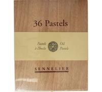 Pastels à l'huile Sennelier - Coffret en bois universel contenant 36 pastels à l'huile - N132518.36