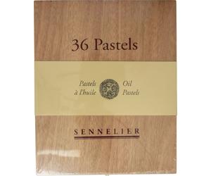 Pastels à l'huile Sennelier - Coffret en bois universel contenant 36 pastels à l'huile - N132518.36
