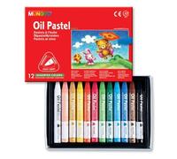 Pastels À L'huile Triangulaire Mungyo Boite 12 Pièces