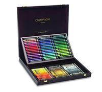 Pastels aquarellables "Neocolor II", 84 couleurs, boîte en bois, CARAN D'ACHE 7500.484