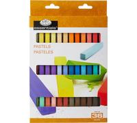 Royal & Langnickel CPH-A36 Essentials Lot de 36 Crayons Pastel carrés Souples Couleurs Assorties