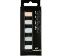 Pastels - Tendres - Teintes gris clairs - 5 demi-pastels - Rembrandt