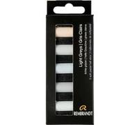 Pastels - Tendres - Teintes gris clairs - 5 demi-pastels - Rembrandt