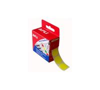 Pastille adhésive apli agipa diamètre 15mm permanente coloris jaune boîte 150 unités