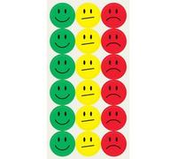 Pastille de présentation Smiley, papier, assorti