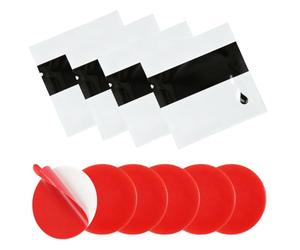 Pastille double face extra forte 6cm, 6 tampons mousse adhésive + 4 sachets activateur, scotch double face résistant chaleur et sans trace pour voiture, maison et bureau