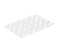 Pastille protection adhésive - anti-bruit - D8 mm - transparente - lot de 2