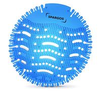 Pastille Urinoir Brise Marine 12 Pack - Écran Anti-Projection WC | Grille, tapis et disque urinoir, désodorisant WC pour bureau, stade, école, gants inclus