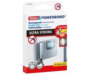 Pastilles adhésives Powerbond double face, 20 x 60 mm