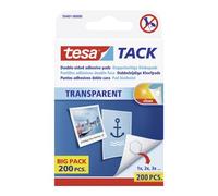 Pastilles adhésives Tesa transparentes - Boite de 200