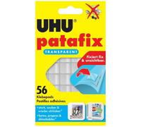 Pastilles adhésives - UHU - Patafix - Détachables - Transparent - 56 pièces