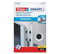 Pastilles autoagrippantes Tesa ON&OFF x 8 Ø 16mm noir