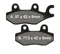 Pastilles De Frein Sinter EPFA EBC EPFA197HH Pour Benelli BN125 125 2018-2024