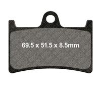 Ebc Epfa-hh Series Epfa252hh Sintered Brake Pads Noir