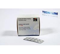 Pastilles réactifs pour la mesure du pH - Phenol Red Rapid. Lot de 250 pièces. Expédition immédiate.