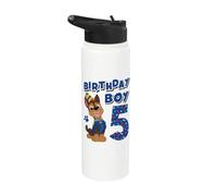 Pat' Patrouille Chase Anniversaire Garçon Âge 5 ans Stainless Steel Insulated Water Bottle