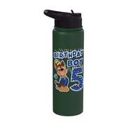 Pat' Patrouille Chase Anniversaire Garçon Âge 5 ans Stainless Steel Insulated Water Bottle