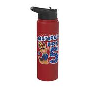 Pat' Patrouille Chase Anniversaire Garçon Âge 5 ans Stainless Steel Insulated Water Bottle