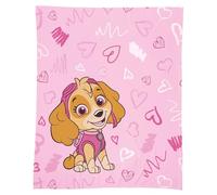 Pat Patrouille GRAFFITY Plaid Enfant | 100% Polyester | Oeko-TEX | 125x150 cm | Imprimé Fille | Rose