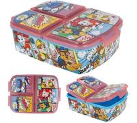 Pat Patrouille - Paw Patrol - Boîte à déjeuner avec 3 compartiments pour enfants - Boîte à sandwich - Boîte à déjeuner