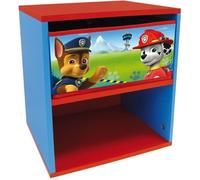Fun House Table de chevet enfant Pat Patrouille avec tiroir MDF Bleu 33x30x36 cm