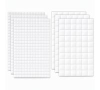 Patafix Lot de 12 feuilles de tampons adhésifs en mousse double face (6 mm | Pastilles adhésives carrées 3D pour bricolage et décoration. Alternative à la pâte adhésive pratique.