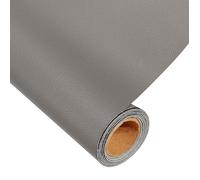 Patch Cuir Auto-adhésif, Simili Cuir Autocollant Kit Reparation Cuir, Ruban Adhésif en Cuir, Autocollant, Gris clair, 15 * 300cm
