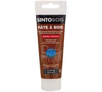 SINTO - Rebouche Petits Trous - Pâtes à Bois Sans Odeur - Prêt à l'Emploi - Sans Solvant - Sec en 4h - Intérieur et Extérieur - Ne se Rétracte pas - Chêne Foncé - Technique Professionnelle - 80 g
