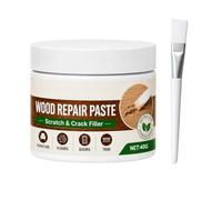 Pate A Bois Rebouchage, Mastic Bois, Enduit De Rebouchage, Rebouche Les Trous Dans Le Bois, Prêt à L'emploi, Sèche Rapidemen, Intérieur Et Extérieur Pour Fissures, Trous, Défauts (White)