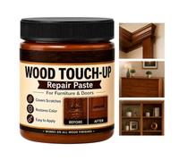 Pâte à bois rebouche-fissures 40 g Teintable Efface-Rayures Marques et | Pâte de Réparation pour Portes en Bois Chambre à Coucher Salon Sol Table Chaise Armoire et Bureau à Domicile
