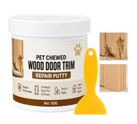 Pâte à bois séchage, lisse, efface les rayures et rénove | Mastic de rebouchage des trous du cadre de porte rongé par un animal pour bureau à domicile, atelier, garage,