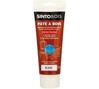 Sinto Pâte à bois rebouche petits trous - Sans odeur, prêt à l'emploi - Blanc 250 g