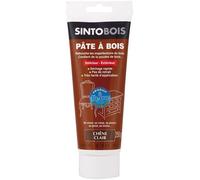 SINTO, Rebouche Petits Trous, Pâtes à Bois Sans Odeur, Prêt-à-l'emploi, Sans Solvant, Sec en 4h, Intérieur et Extérieur, Ne se Rétracte pas, Chêne Clair, Technique Professionnelle, 250 g