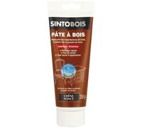 SINTO - Pâte à bois rebouche petits trous 250 g, sans odeur, prête à l’emploi, intérieur & extérieur, sans retrait ni fissure, ponçable, teinte chêne foncé