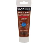 Pâte à bois - SINTOBOIS - Chêne clair - 80g - Réparation bois - Séchage rapide - Intérieur