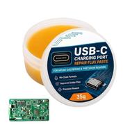 Pâte à flux électrique Nettoyant universel sûr à action | Kit de réparation pour port de charge Type C avec graisse à flux pour atelier laboratoire usine cave établi magasin