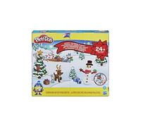 Play-Doh Calendrier de l'Avent, tapis d'activité, + de 24 surprises, 24 pots de pâte Play-Doh, pour enfants dès 3 ans