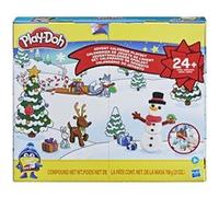 Play-Doh Calendrier de l'Avent, tapis d'activité, + de 24 surprises, 24 pots de pâte Play-Doh, pour enfants dès 3 ans