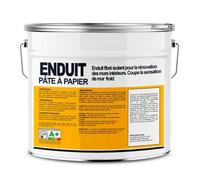 Pâte à papier à base de fibres naturelles, enduit décoratif intérieur, thermo-isolant, correcteur acoustique ECRAN77 15 Kg