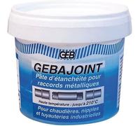 GEB Pâte à joint GEBAJOINT pour raccords filetés en chauffage, nipples et tuyauteries industrielle - 500g