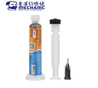 Pâte à souder en étain mécanique XGZ40 10cc 183 ℃ Seringue à Point de fusion, Flux de soudure, étain de soudage avancé pour la réparation de puces SMD de cartes PCB XGZ40