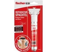 Pâte à spatules fischer REPARATUR - Blanche naturelle - Réparation des trous & fissures - Convient pour le bois, le béton, le plâtre, la maçonnerie, etc. - 70 ml (37 g) Bois G
