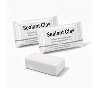 Pâte de Rebouchage Blanche Mastic Malléable pour Murs，2pcs | Pâte malléable, hydrofuge, blanc mat, trous fissures murs, climatiseur, tuyau, sans outil ni mélange, sachets individuels